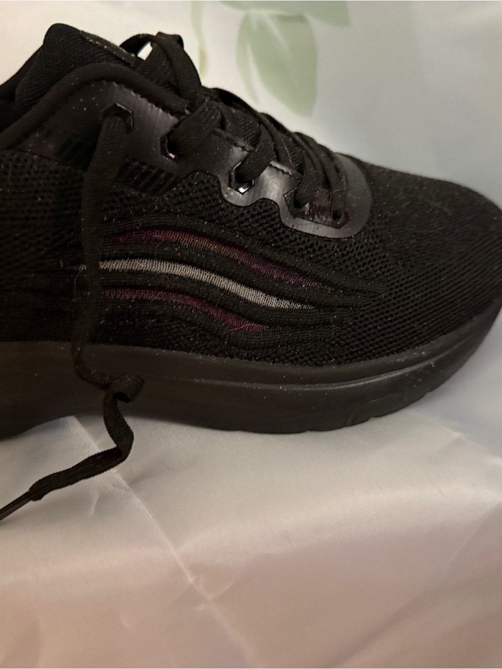 Treesky Black Non Slip Work Shoes for Women, Restaurant & Kitchen Sneakers